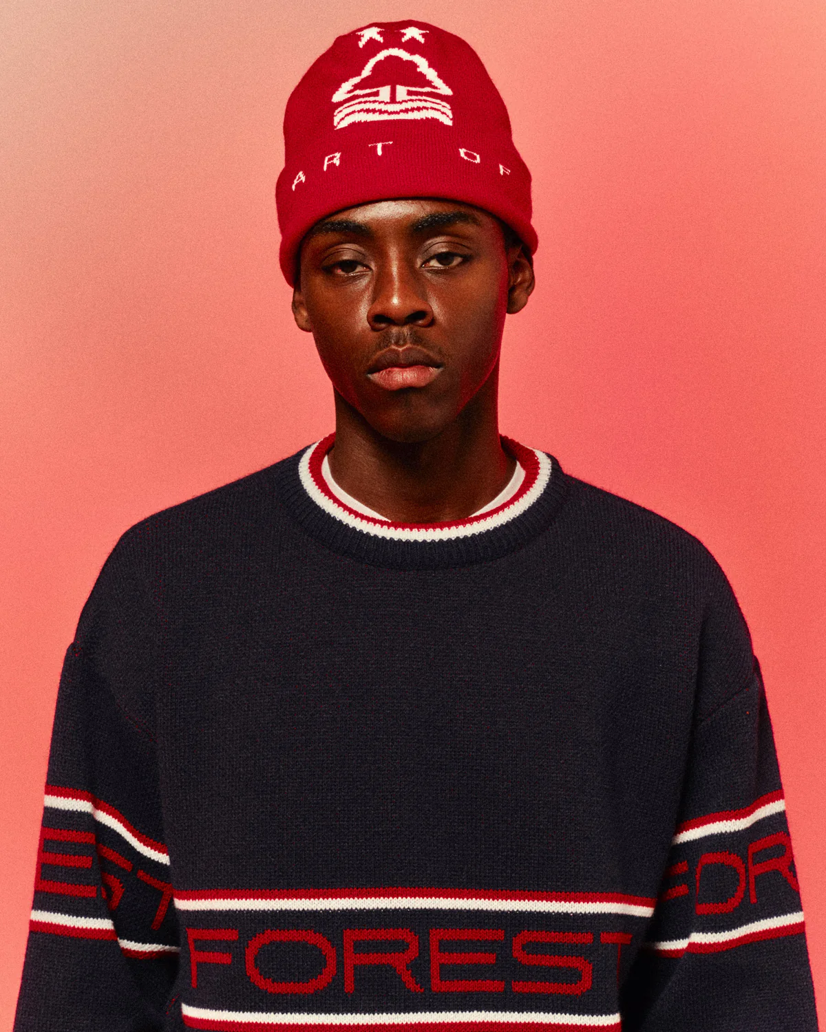 Art of NFFC Red Heritage Beanie - Image 5