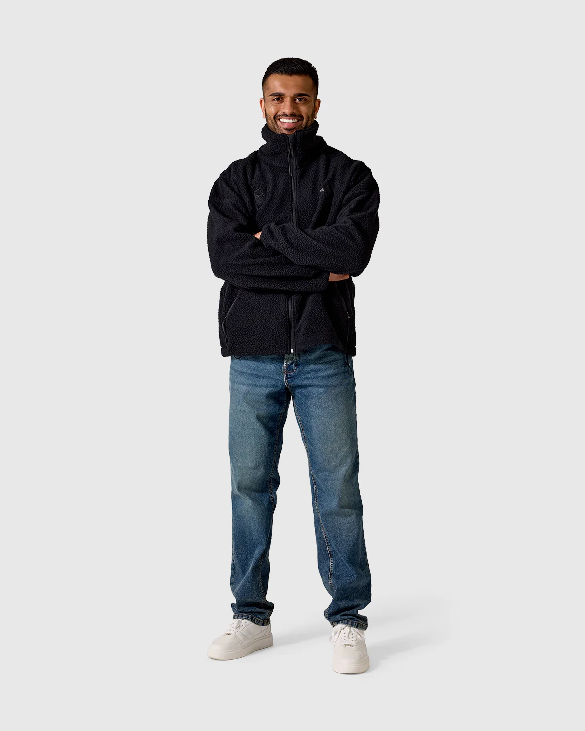 NFFC adidas City Tech Black Full Zip Fleece - Image 2