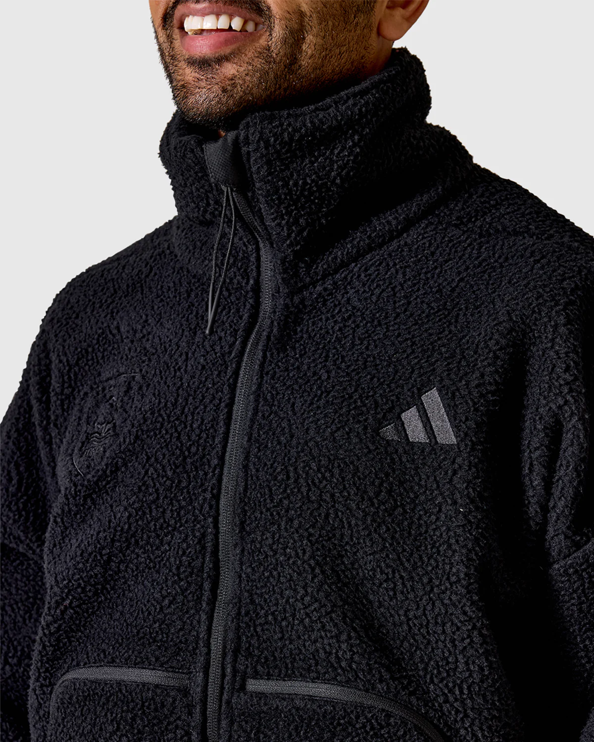 NFFC adidas City Tech Black Full Zip Fleece - Image 4