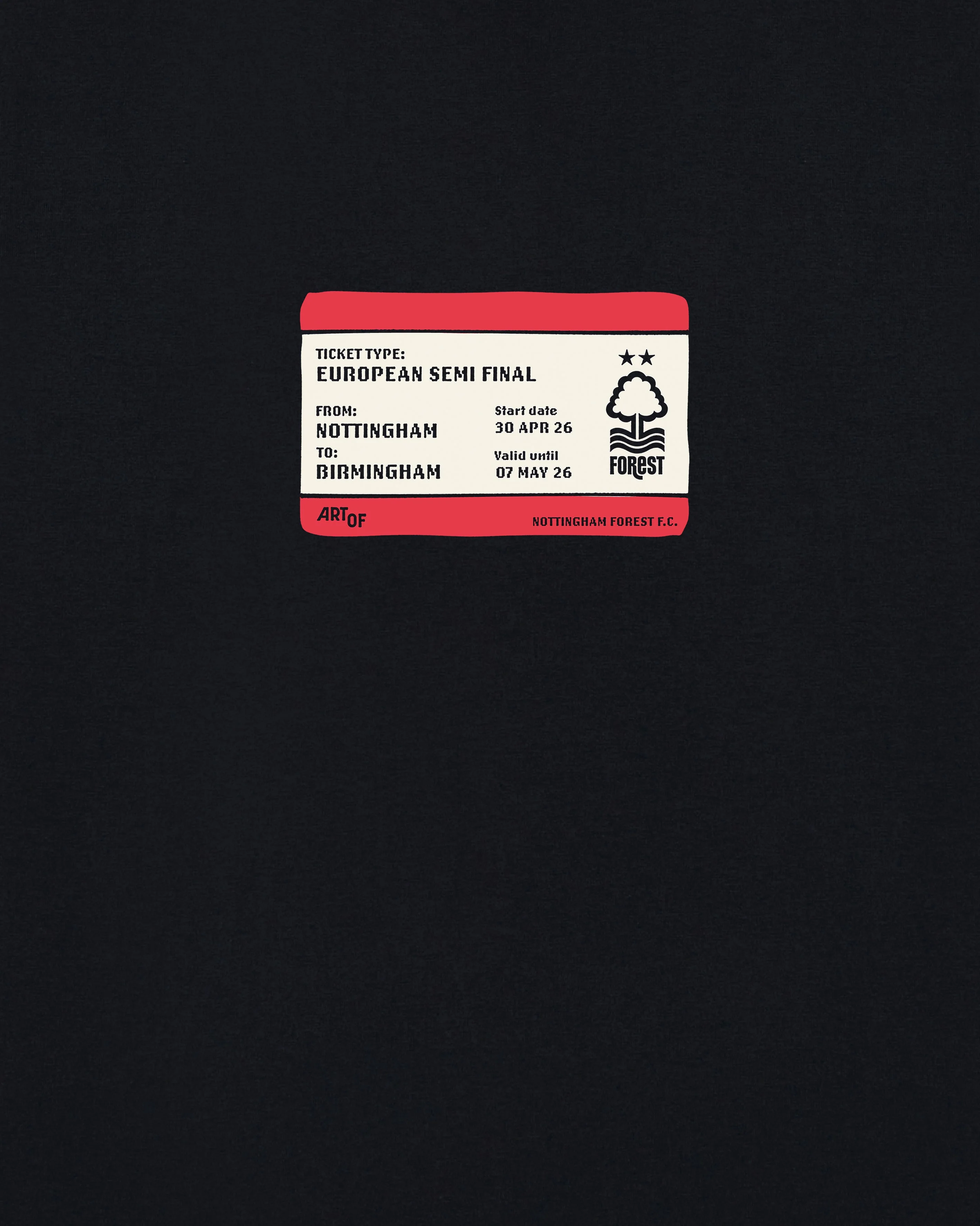 Art of NFFC Forest In Birmingham T-Shirt - Image 2