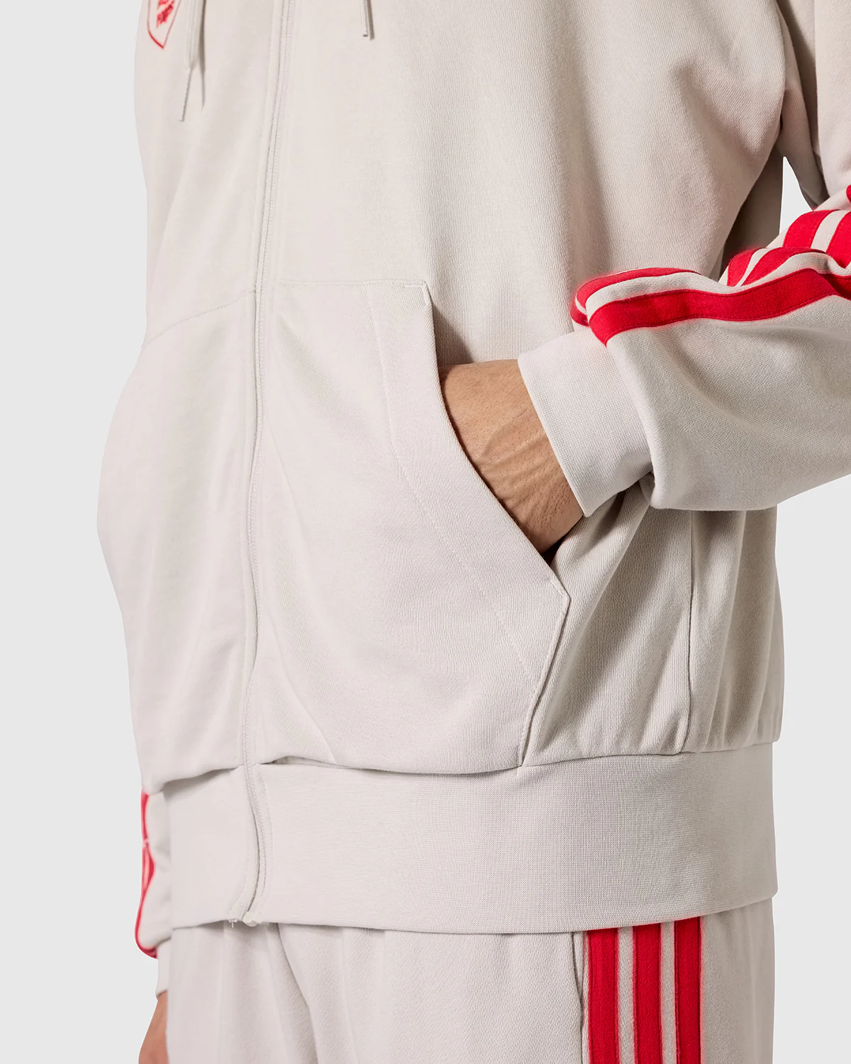 NFFC adidas Alumina 3-Stripe Full Zip Hoodie - Image 5