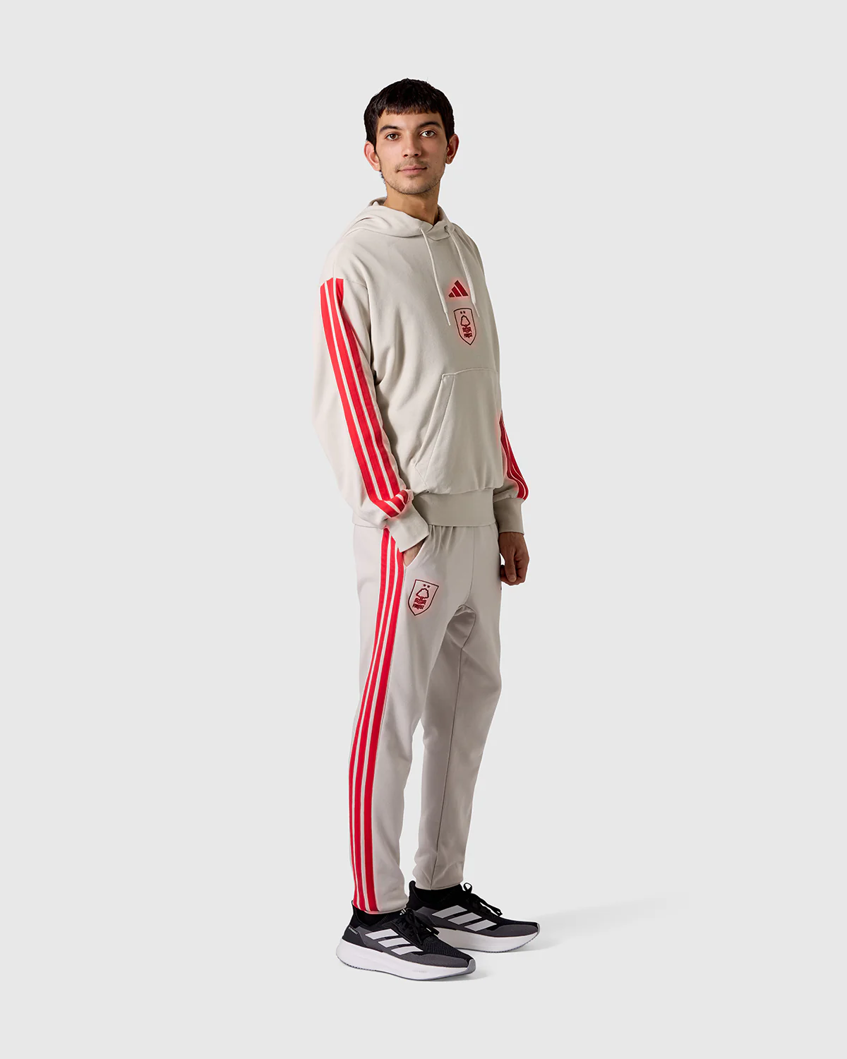 NFFC adidas Alumina 3-Stripe Hoodie - Image 3
