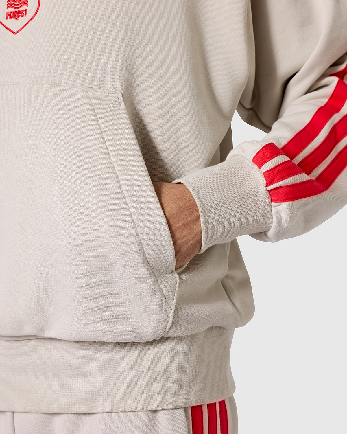 NFFC adidas Alumina 3-Stripe Hoodie - Image 5