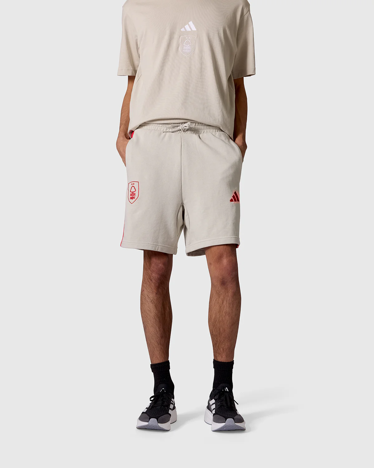 NFFC adidas Alumina 3-Stripe Shorts - Image 2