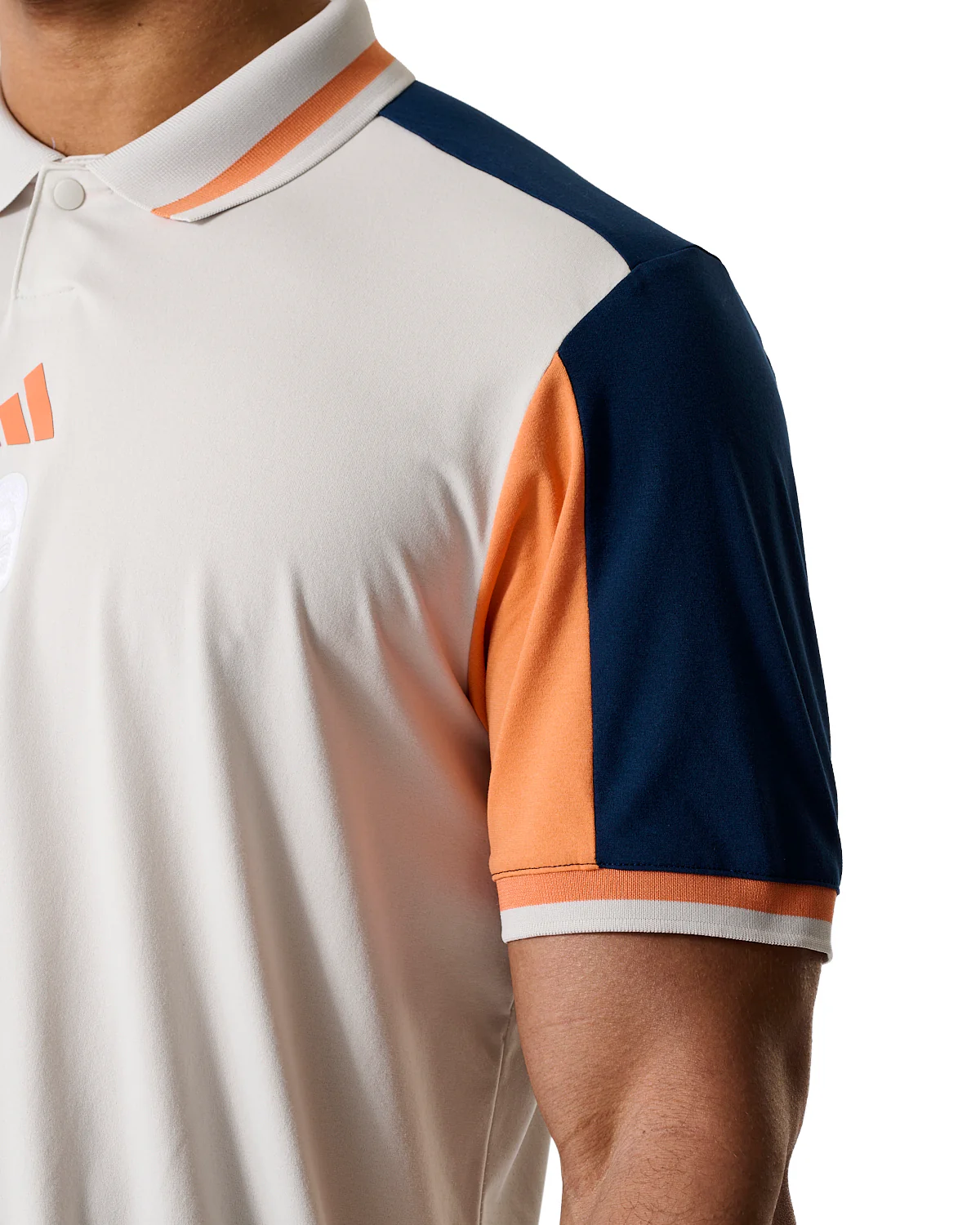 NFFC Adidas Golf Beyond White Twist Knit Polo - Image 5