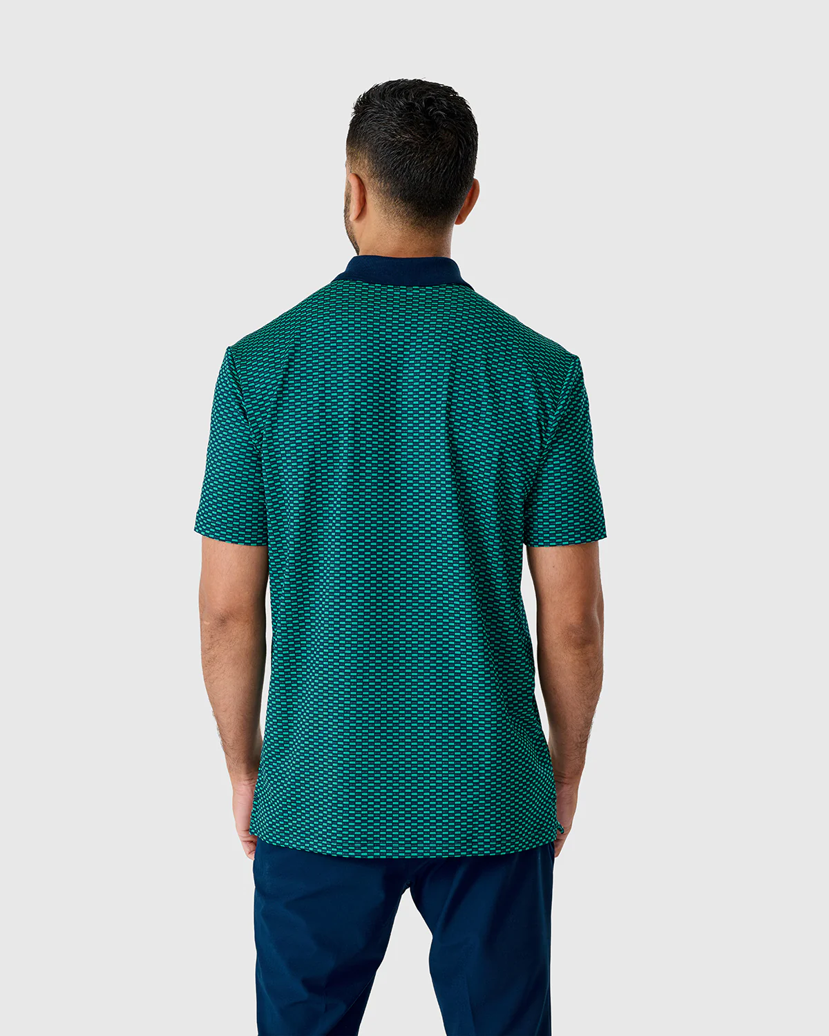 NFFC Adidas Golf BTC Teal Textured Polo - Image 2