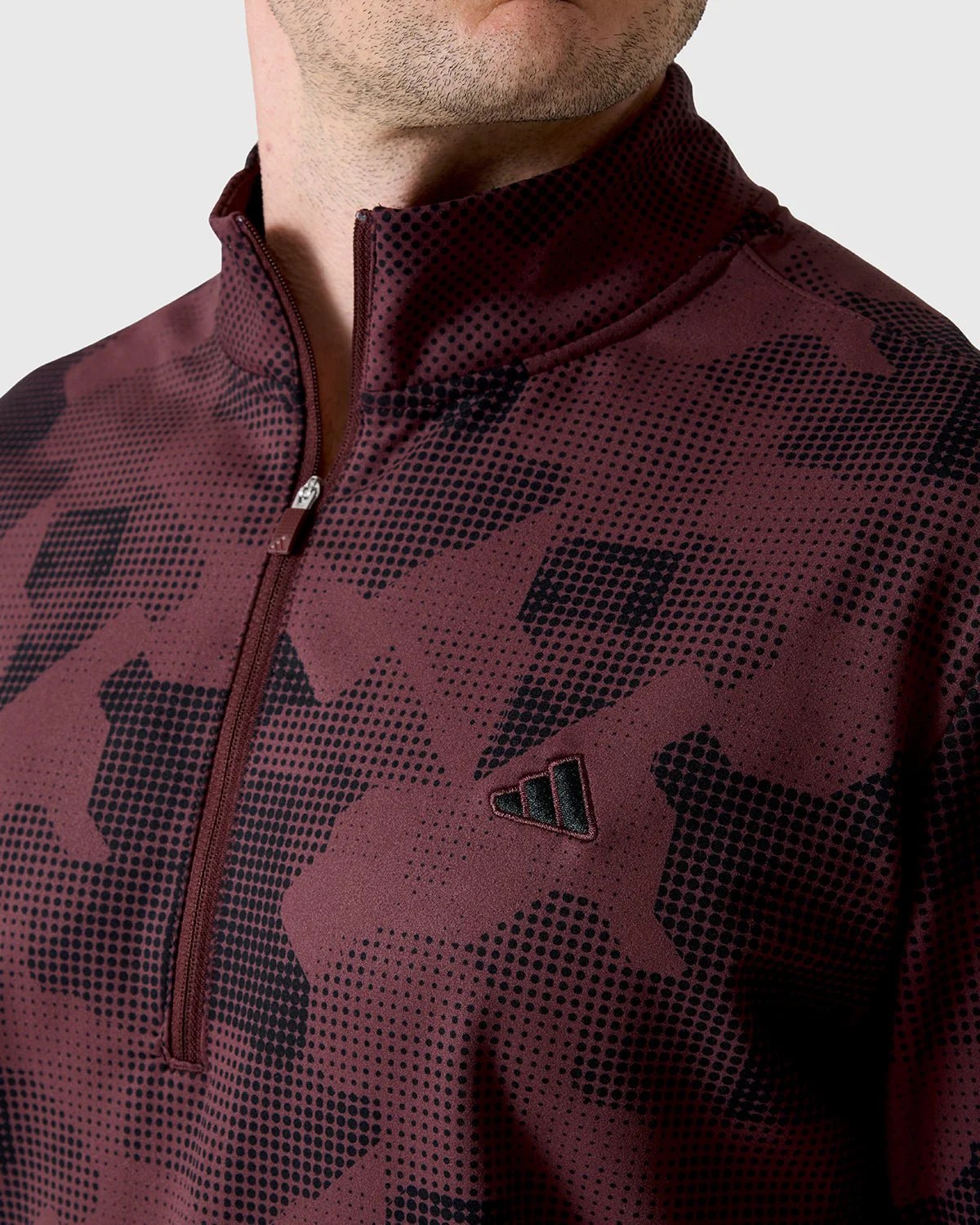 NFFC Adidas Golf Go-To Print 1/4 Zip Top - Image 5