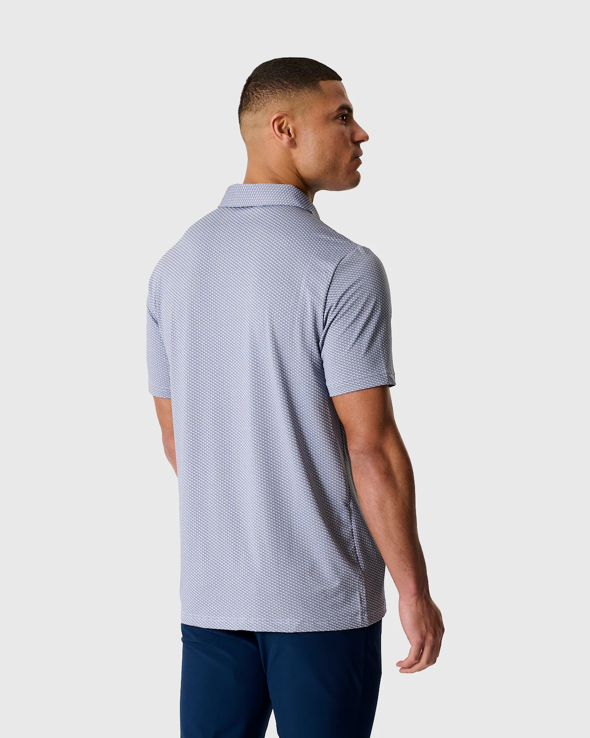 NFFC Adidas Golf Performance Textured Navy Polo - Image 4