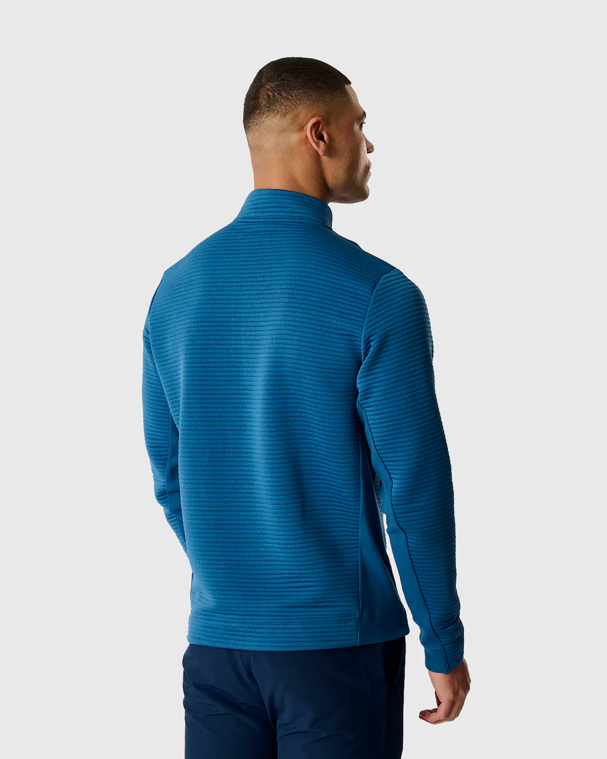 NFFC Adidas Golf Ultimate365 DWR Dusky Petrol 1/4 Zip Top - Image 4