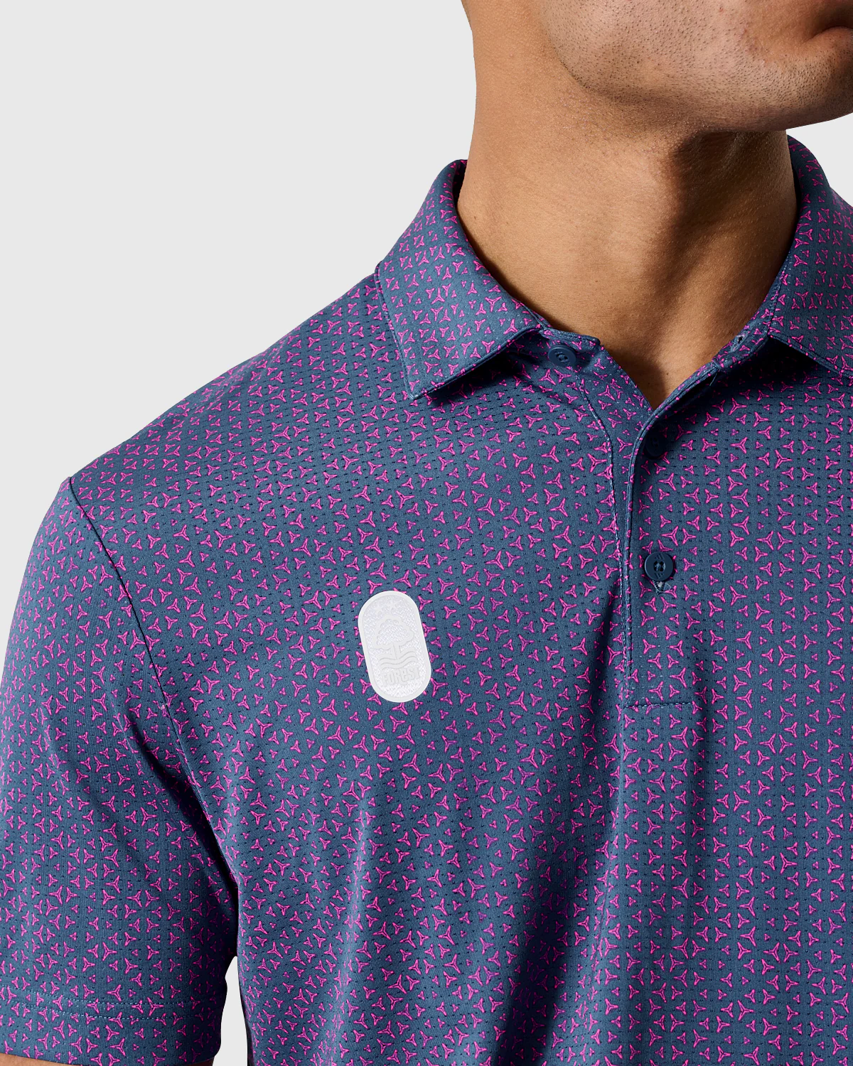 NFFC Adidas Golf Ultimate365 Tango Print Climacool Polo - Image 2