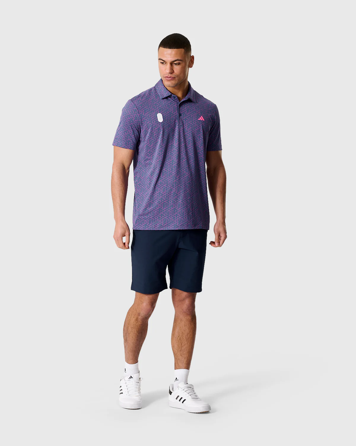 NFFC Adidas Golf Ultimate365 Tango Print Climacool Polo - Image 3