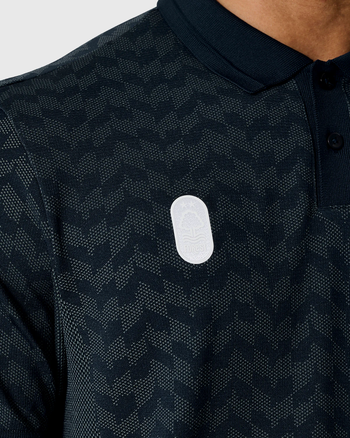 NFFC Adidas Golf Ultimate365 Seamless Navy Polo - Image 3