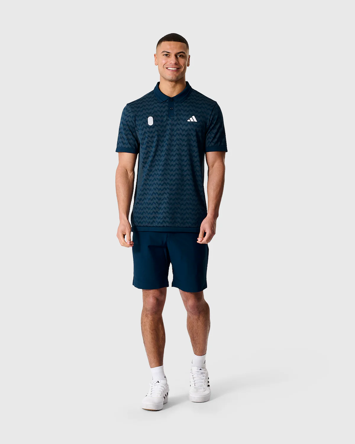NFFC Adidas Golf Ultimate365 Seamless Navy Polo - Image 5