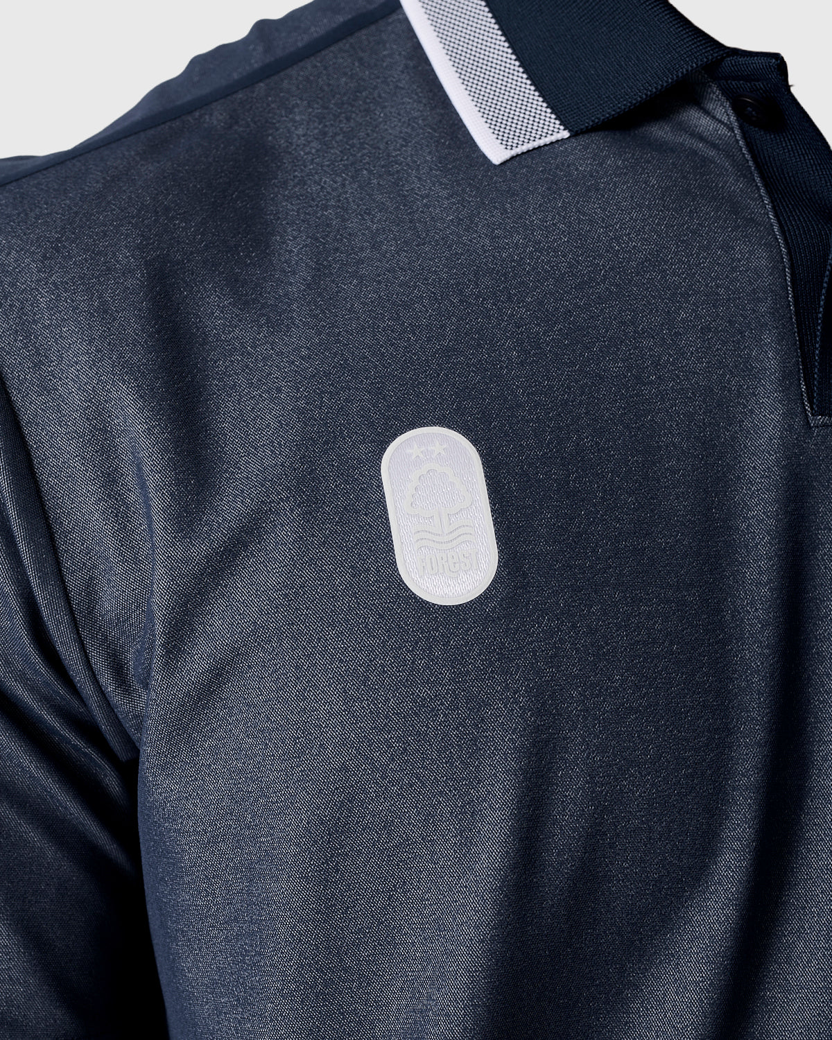 NFFC Adidas Golf Ultimate65 Navy Twist Knit Polo - Image 4