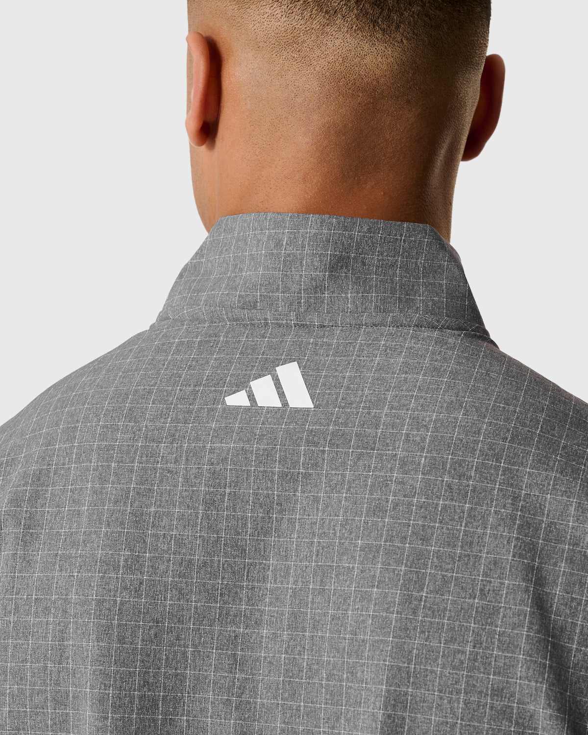 NFFC Adidas Golf Ultimate365 Grey Woven 1/4 Zip Top - Image 7
