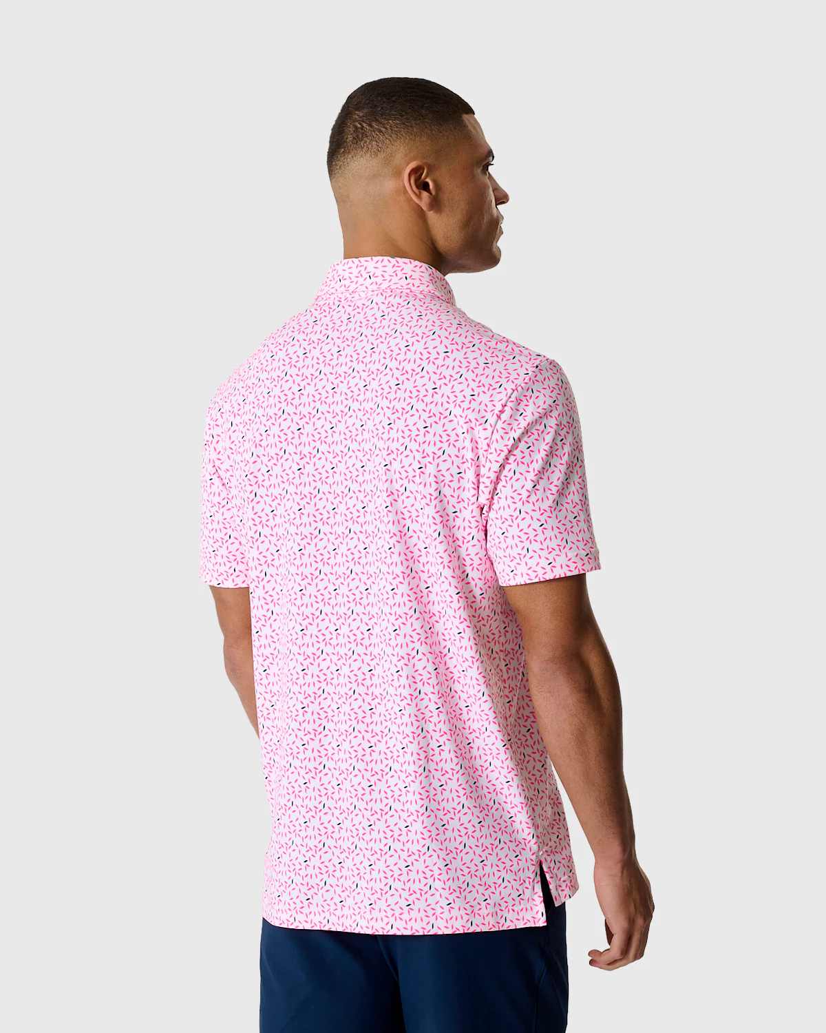 NFFC Adidas Golf Ultimate365+ White Print Polo - Image 3
