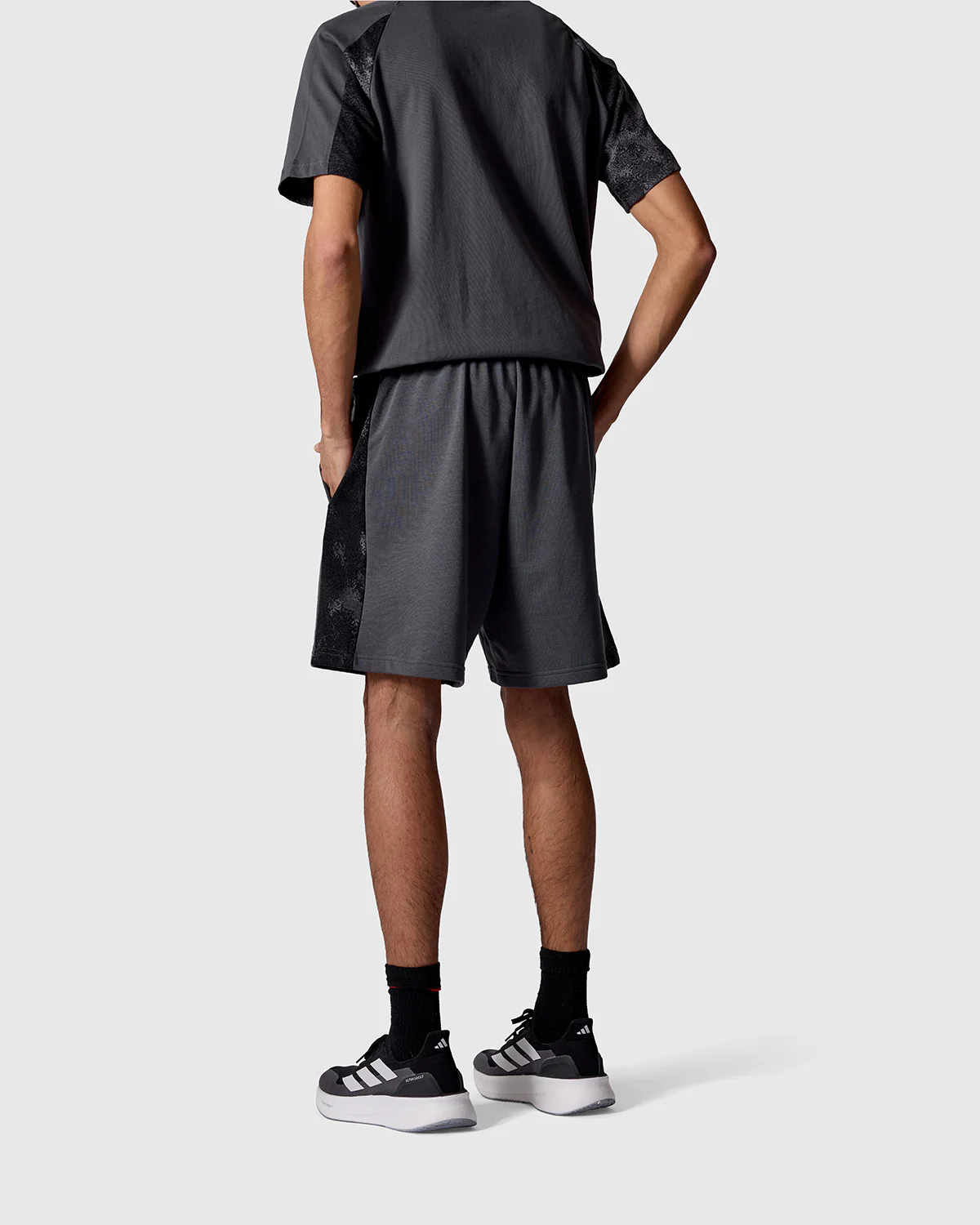 NFFC adidas Grey Camo Print Shorts - Image 2