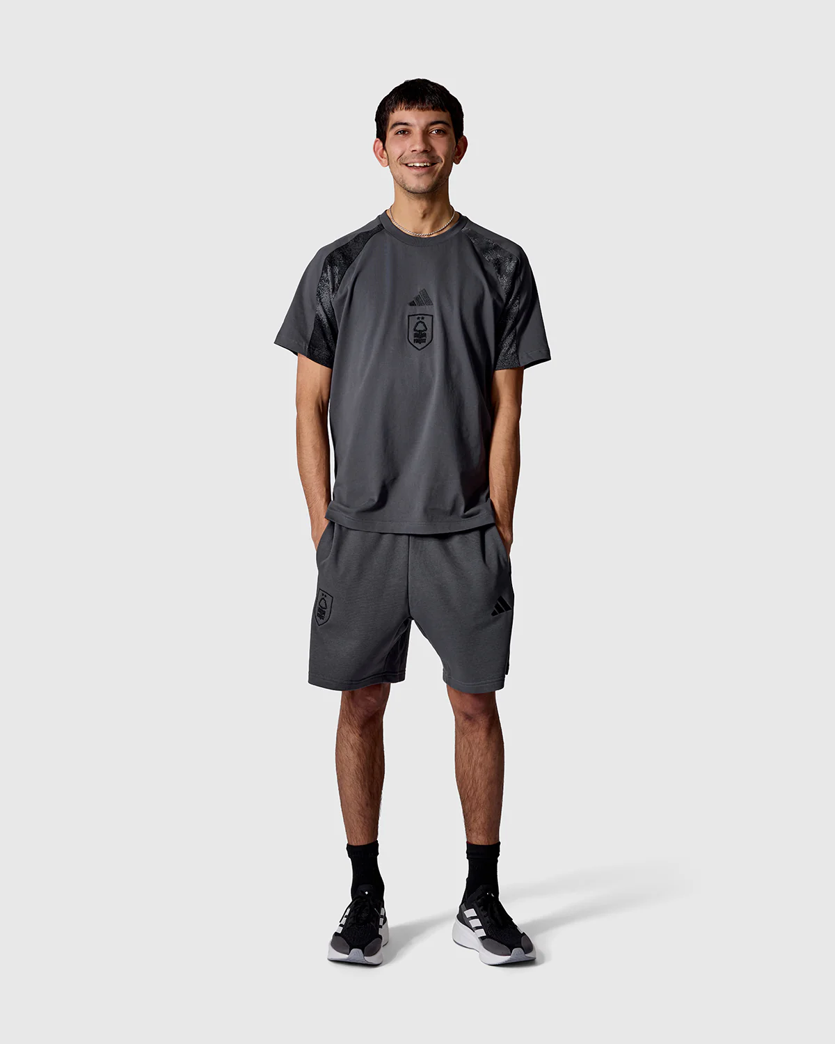 NFFC adidas Grey Camo Print Shorts - Image 3