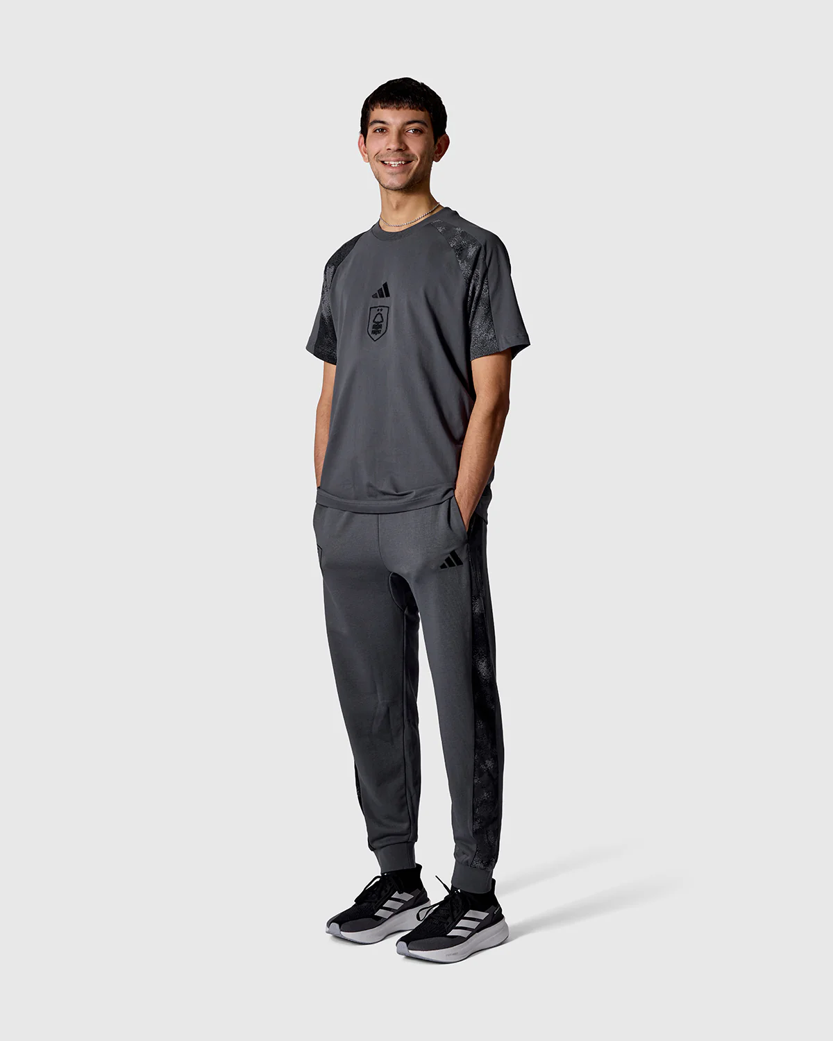 NFFC adidas Grey Camo Print T-Shirt - Image 3