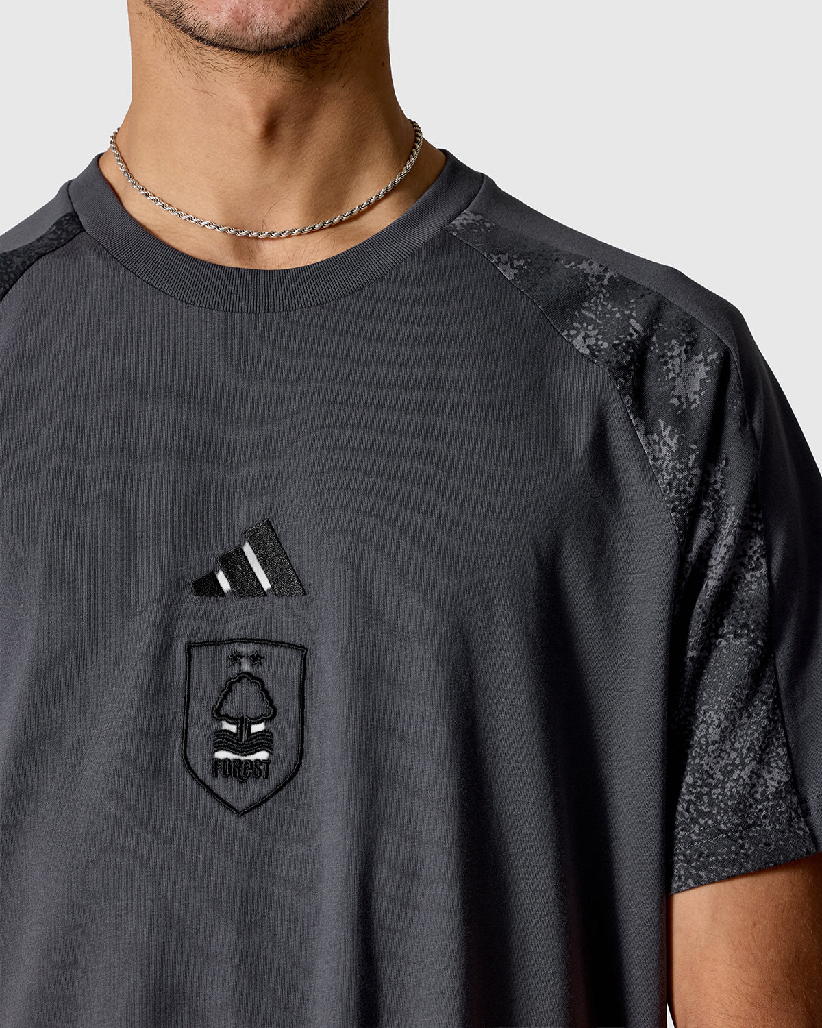 NFFC adidas Grey Camo Print T-Shirt - Image 4