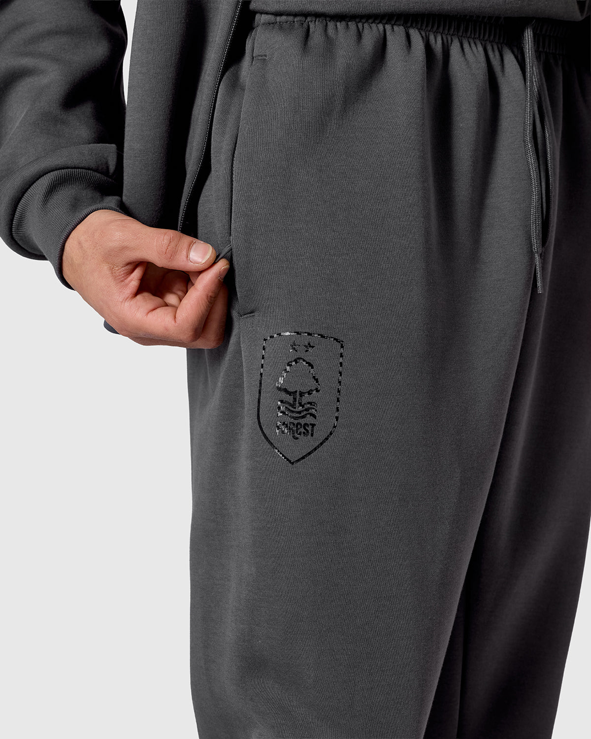 NFFC adidas Grey Future Icons 3-Stripe Joggers - Image 4
