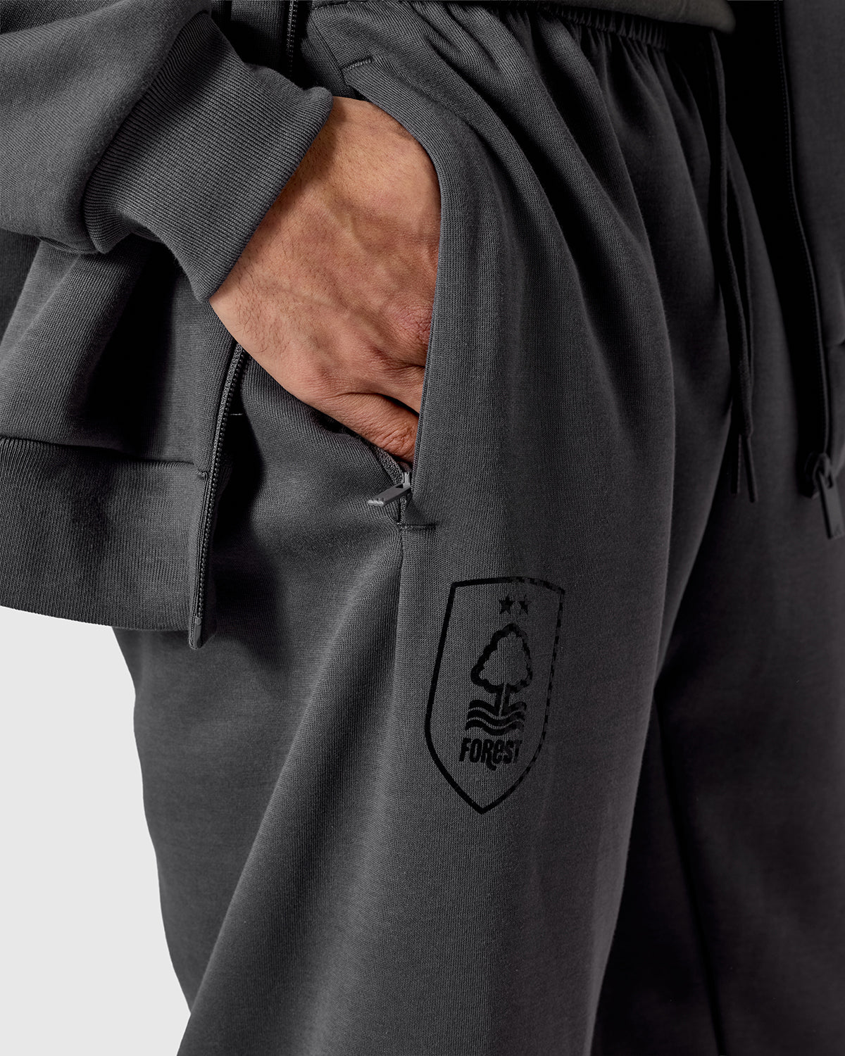 NFFC adidas Grey Future Icons 3-Stripe Joggers - Image 5