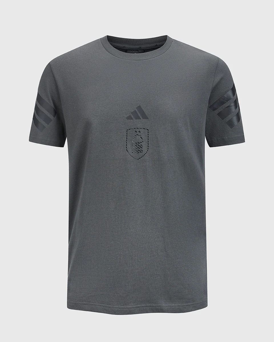 NFFC adidas Grey Future Icons 3-Stripe T-Shirt - Image 5