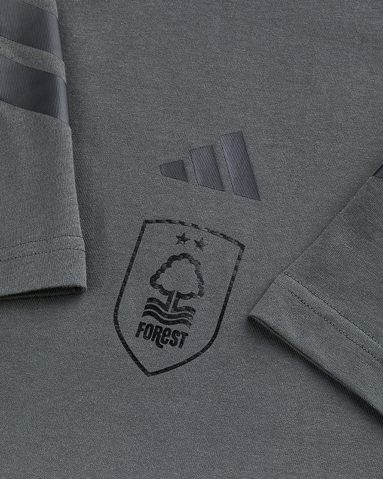 NFFC adidas Grey Future Icons 3-Stripe T-Shirt - Image 7