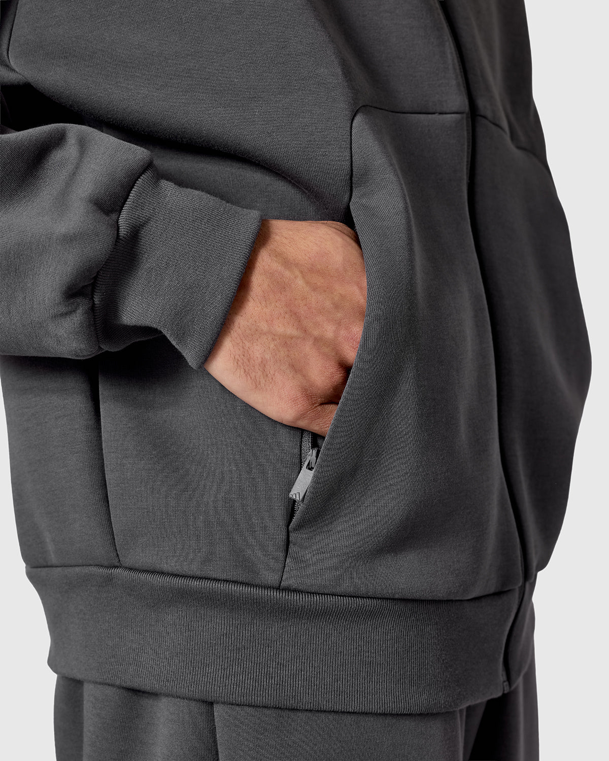 NFFC adidas Grey Future Icons Full Zip Hoodie - Image 6