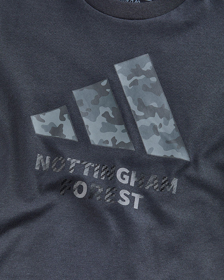 NFFC adidas Junior Black Camo Print T-Shirt - Image 6