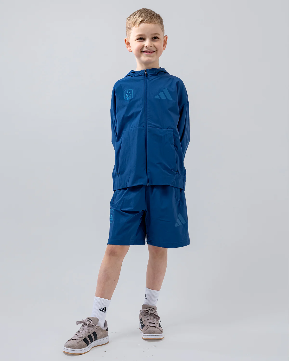 NFFC adidas Junior Dusky-Petrol ZNE Woven Shorts - Image 3