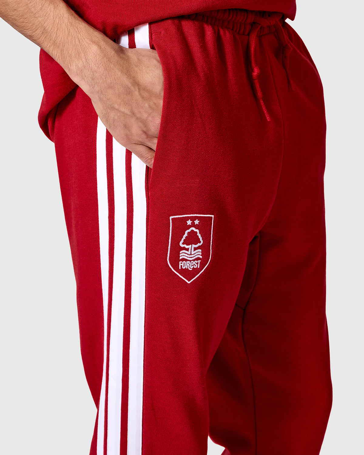 NFFC adidas Maroon 3-Stripe Pants - Image 3