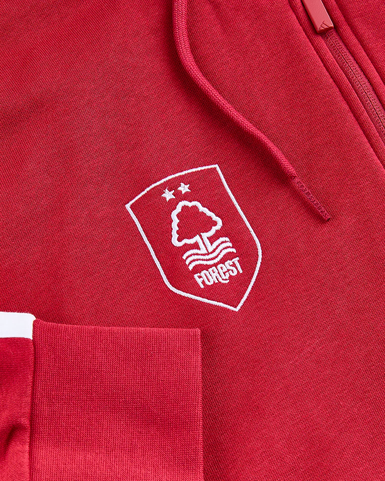 NFFC adidas Maroon 3-Stripe Full Zip Hoodie - Image 9