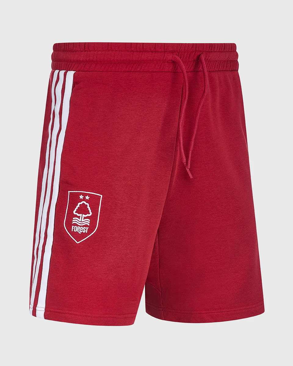 NFFC adidas Maroon 3-Stripe Shorts - Image 5