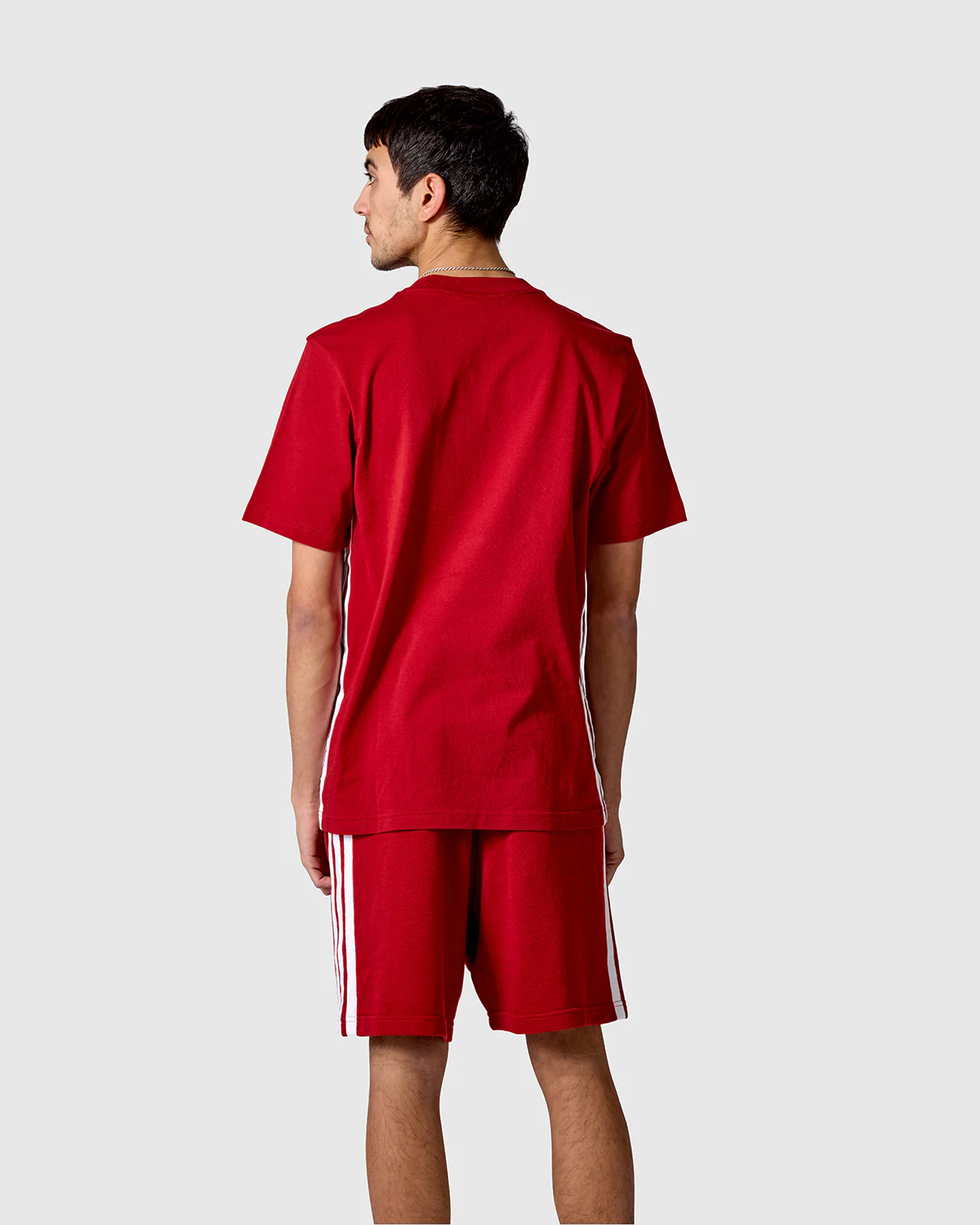 NFFC adidas Maroon 3-Stripe T-Shirt - Image 3