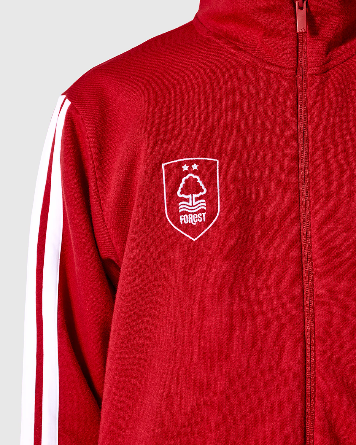 NFFC adidas Maroon 3-Stripe Tracksuit - Image 5