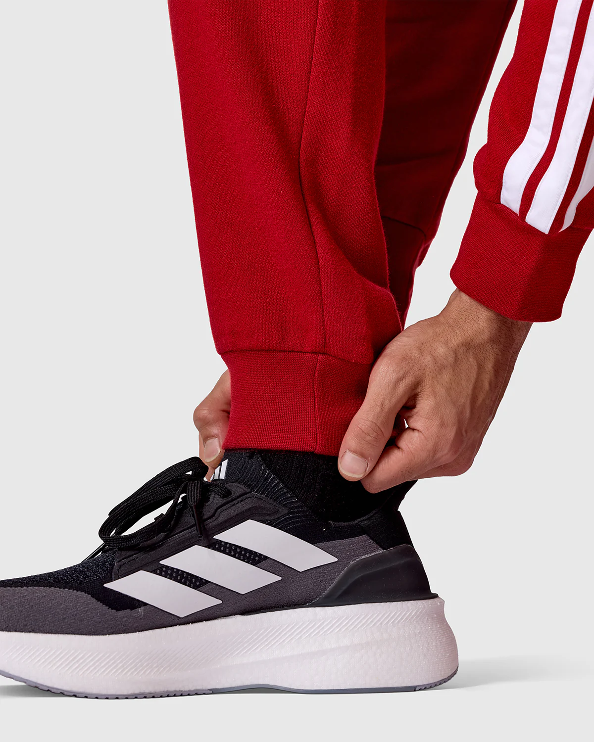 NFFC adidas Maroon 3-Stripe Tracksuit - Image 9