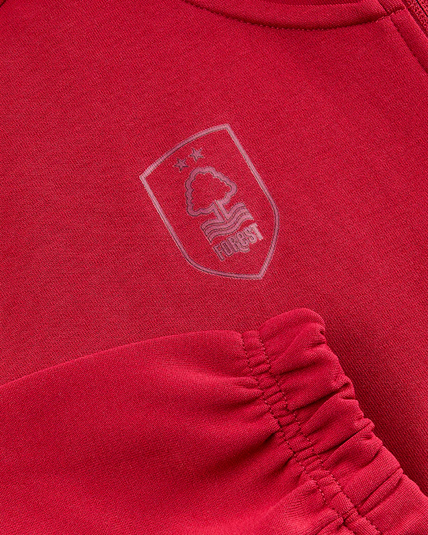 NFFC adidas Womens Maroon Future Icons Full Zip Hoodie - Image 10