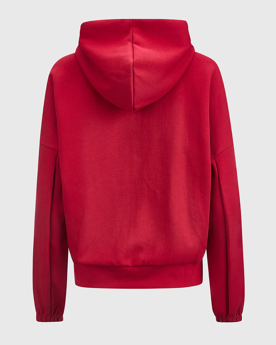 NFFC adidas Womens Maroon Future Icons Full Zip Hoodie - Image 8