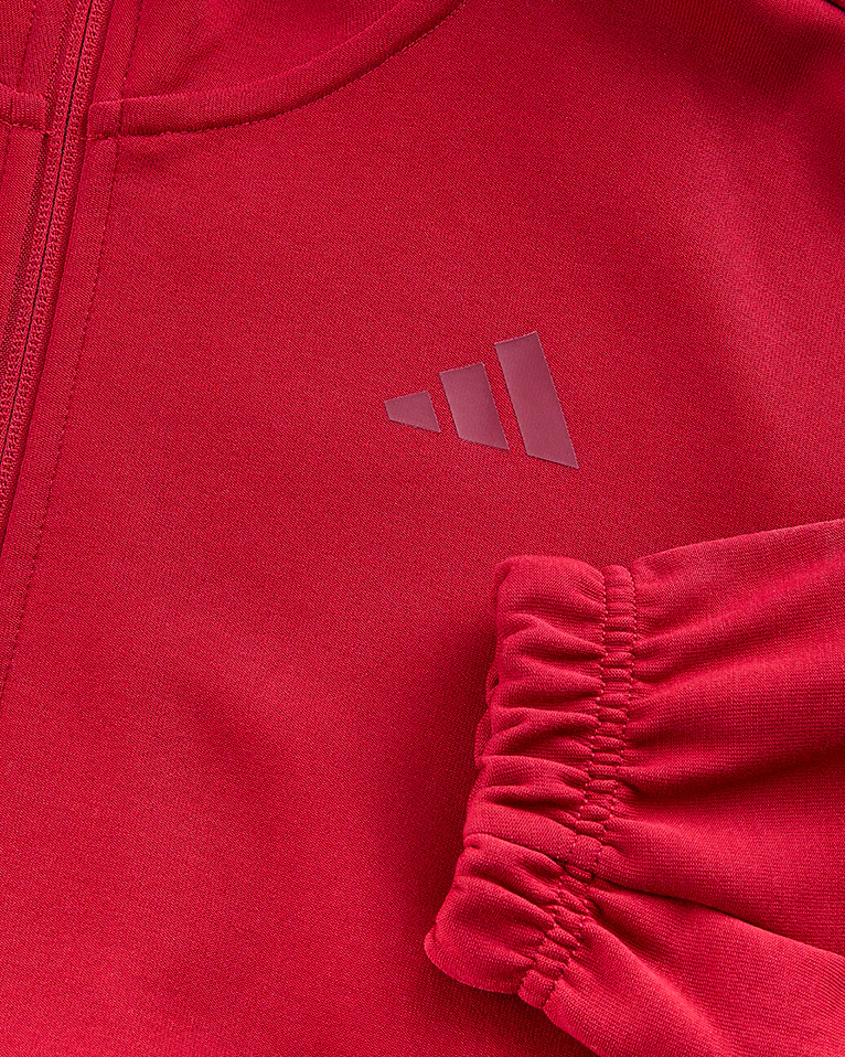 NFFC adidas Womens Maroon Future Icons Full Zip Hoodie - Image 9