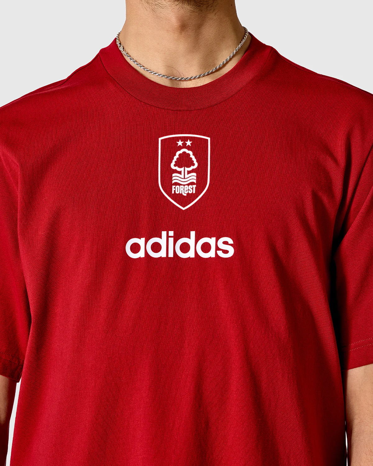NFFC adidas Maroon Linear T-Shirt - Image 4