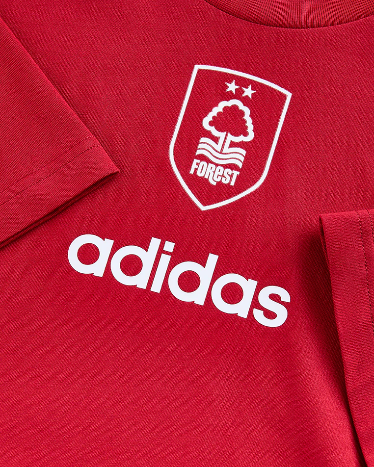 NFFC adidas Maroon Linear T-Shirt - Image 7