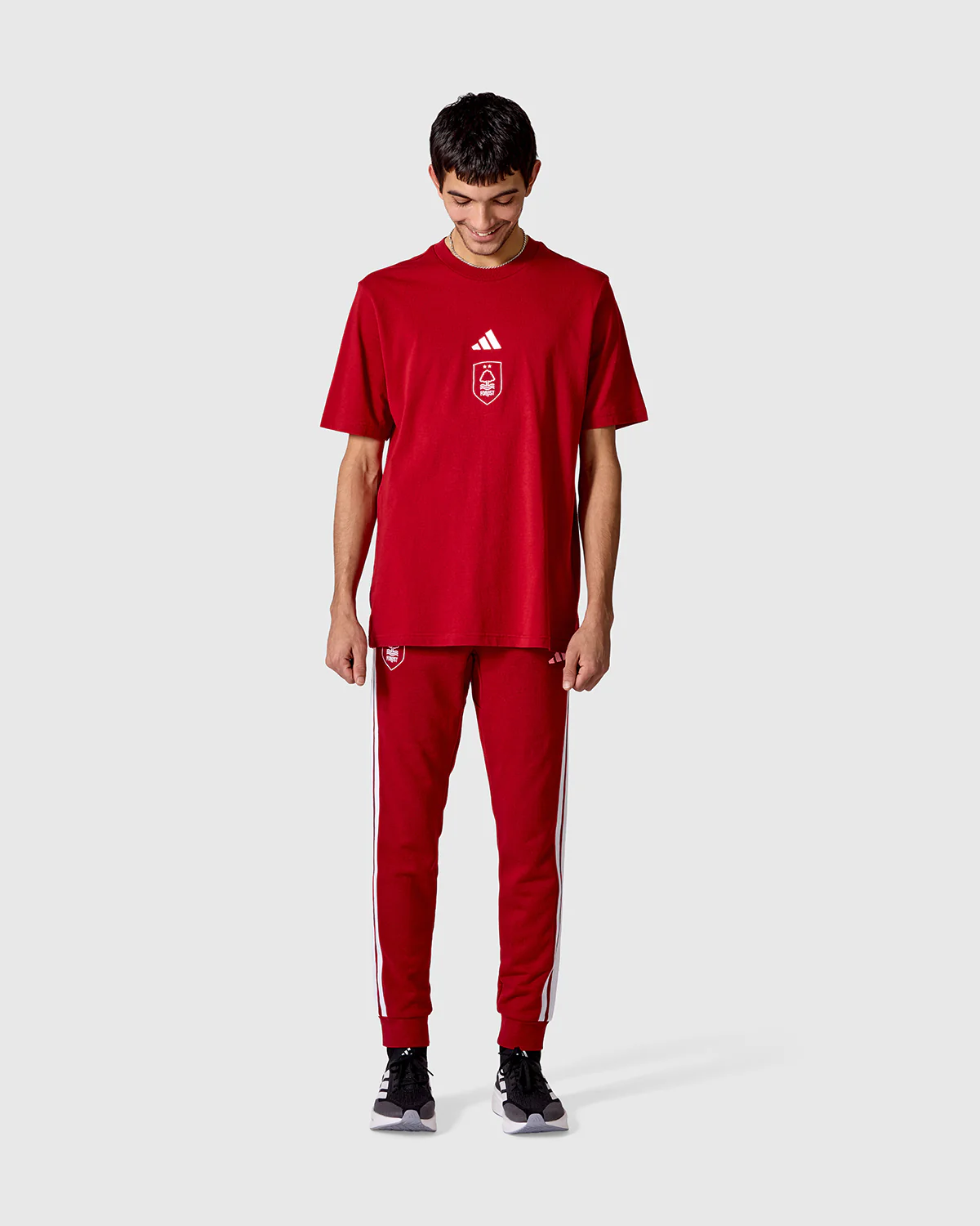 NFFC adidas Maroon Small Logo T-Shirt - Image 3