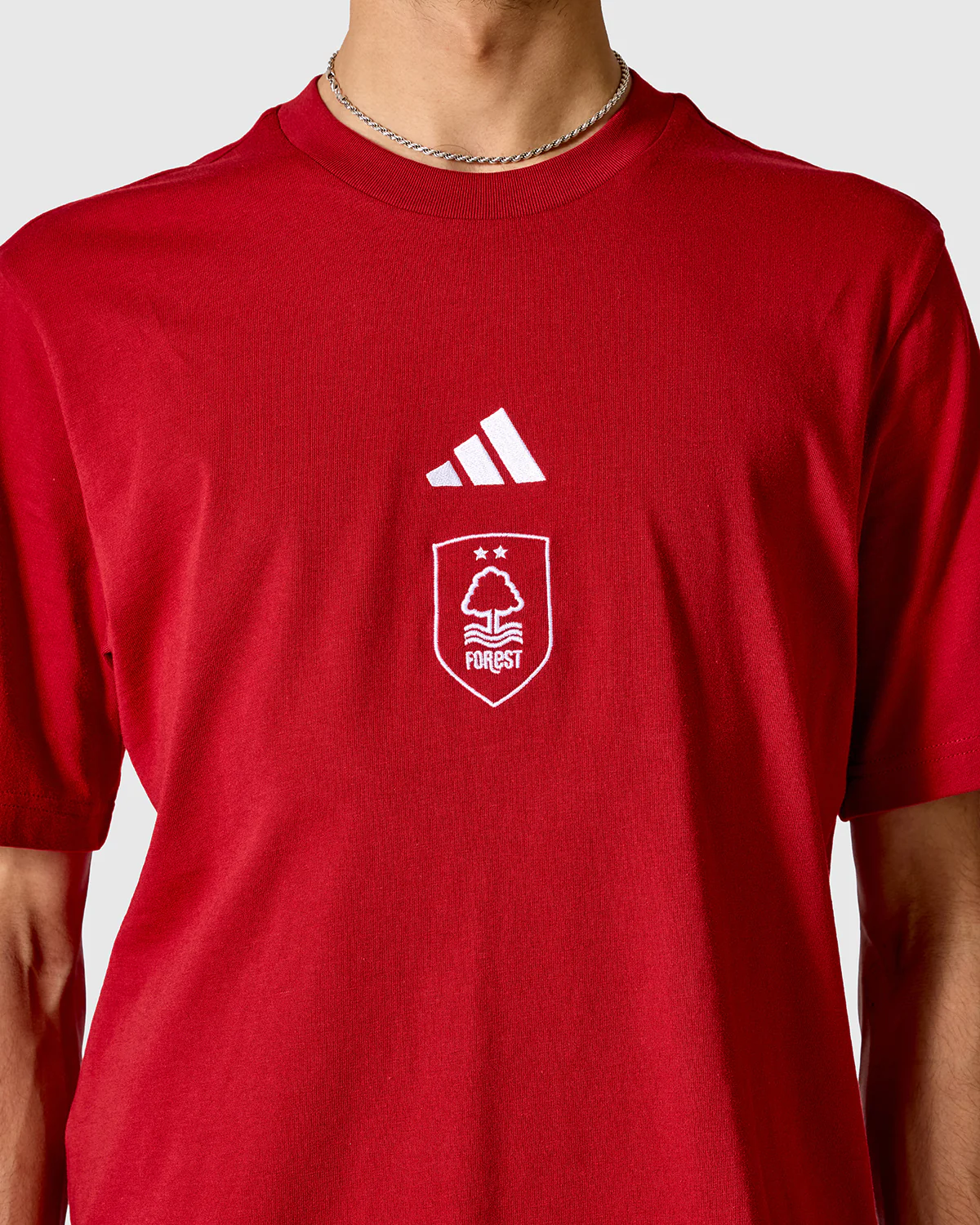 NFFC adidas Maroon Small Logo T-Shirt - Image 4