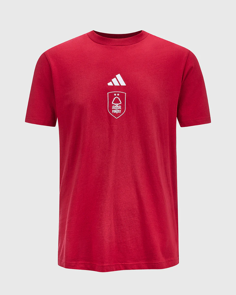 NFFC adidas Maroon Small Logo T-Shirt - Image 5