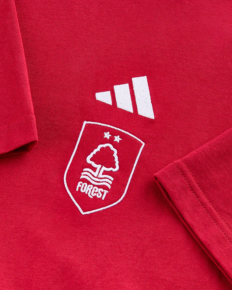 NFFC adidas Maroon Small Logo T-Shirt - Image 7