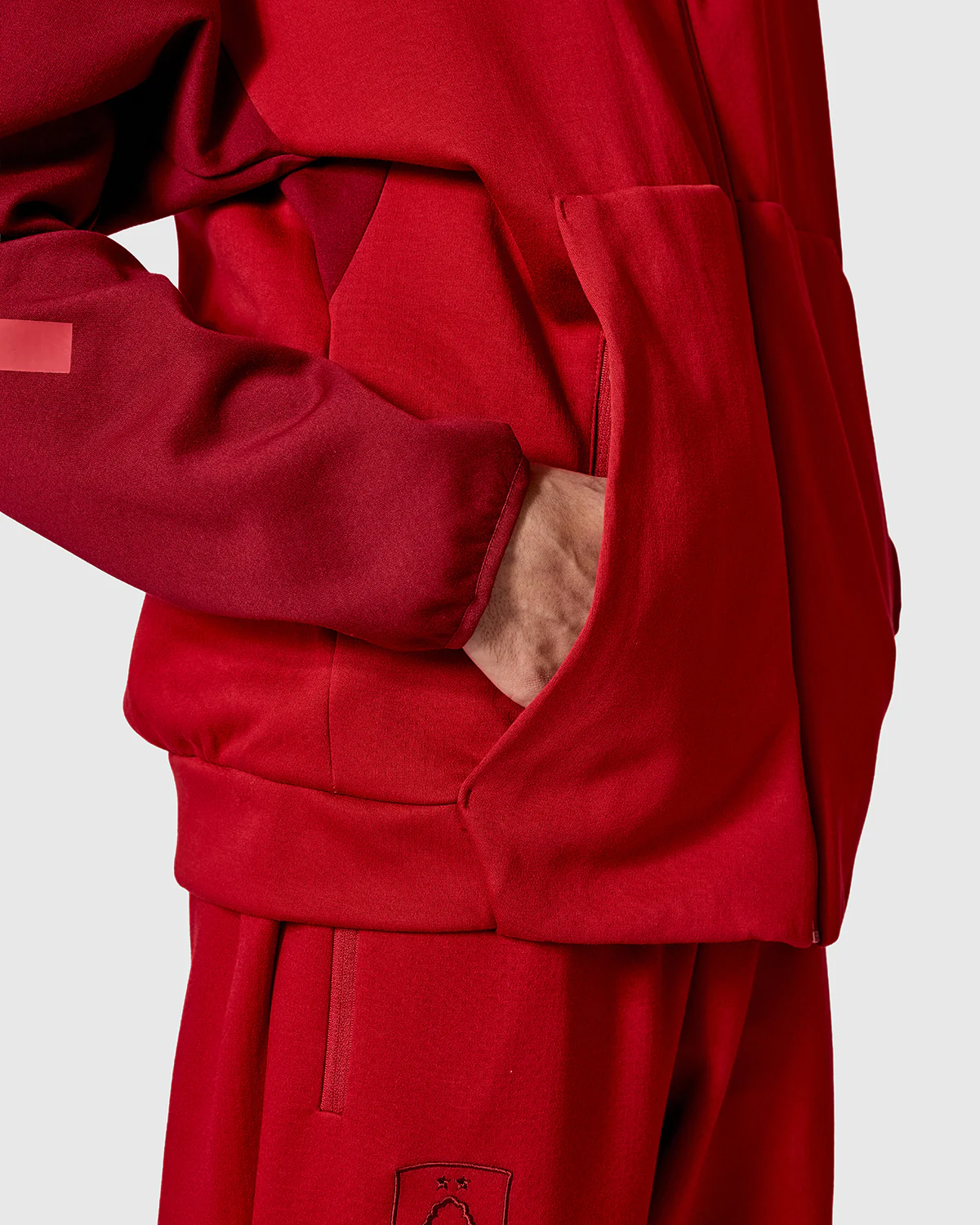 NFFC adidas Maroon ZNE Full Zip Hoodie - Image 6