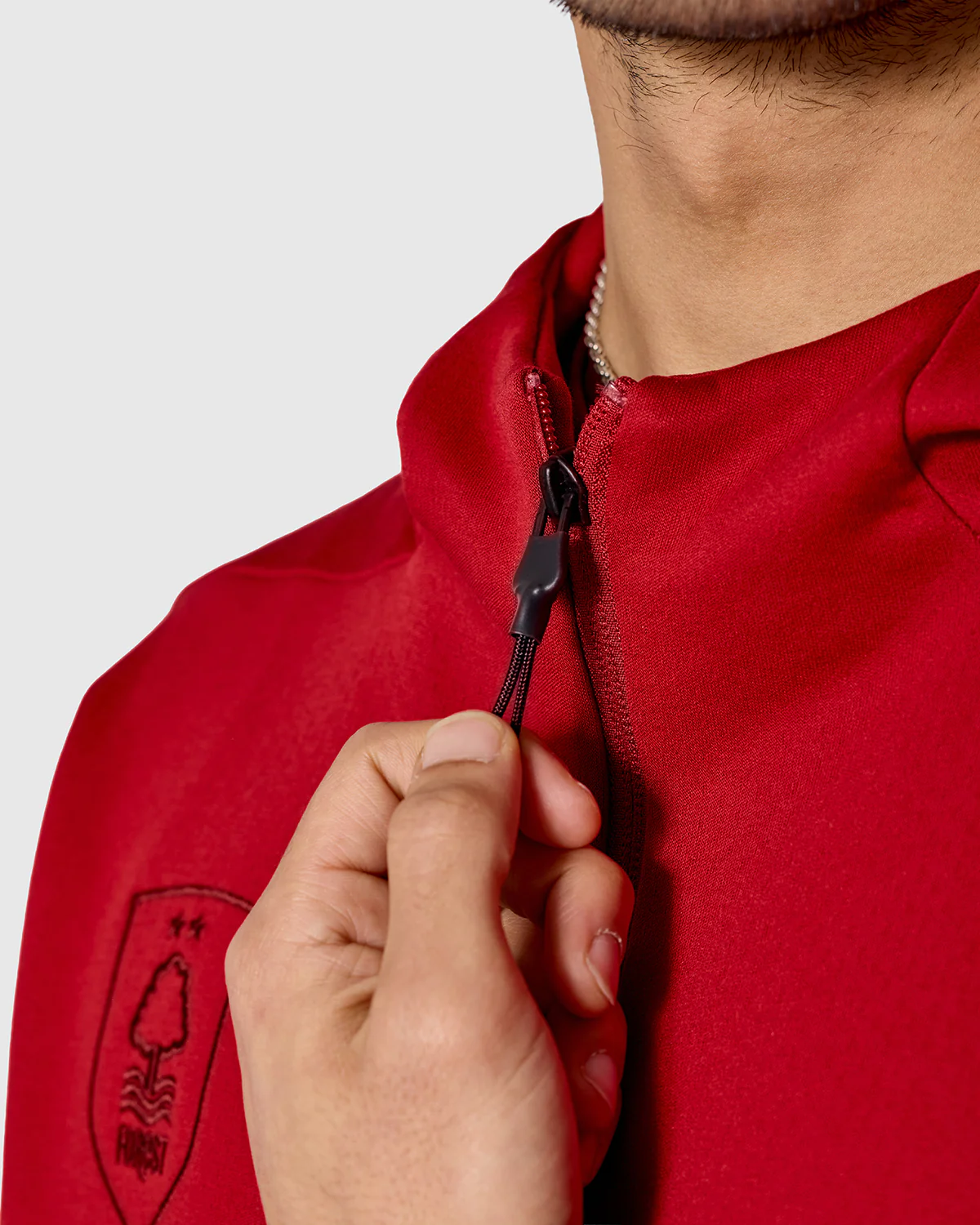 NFFC adidas Maroon ZNE Full Zip Hoodie - Image 7