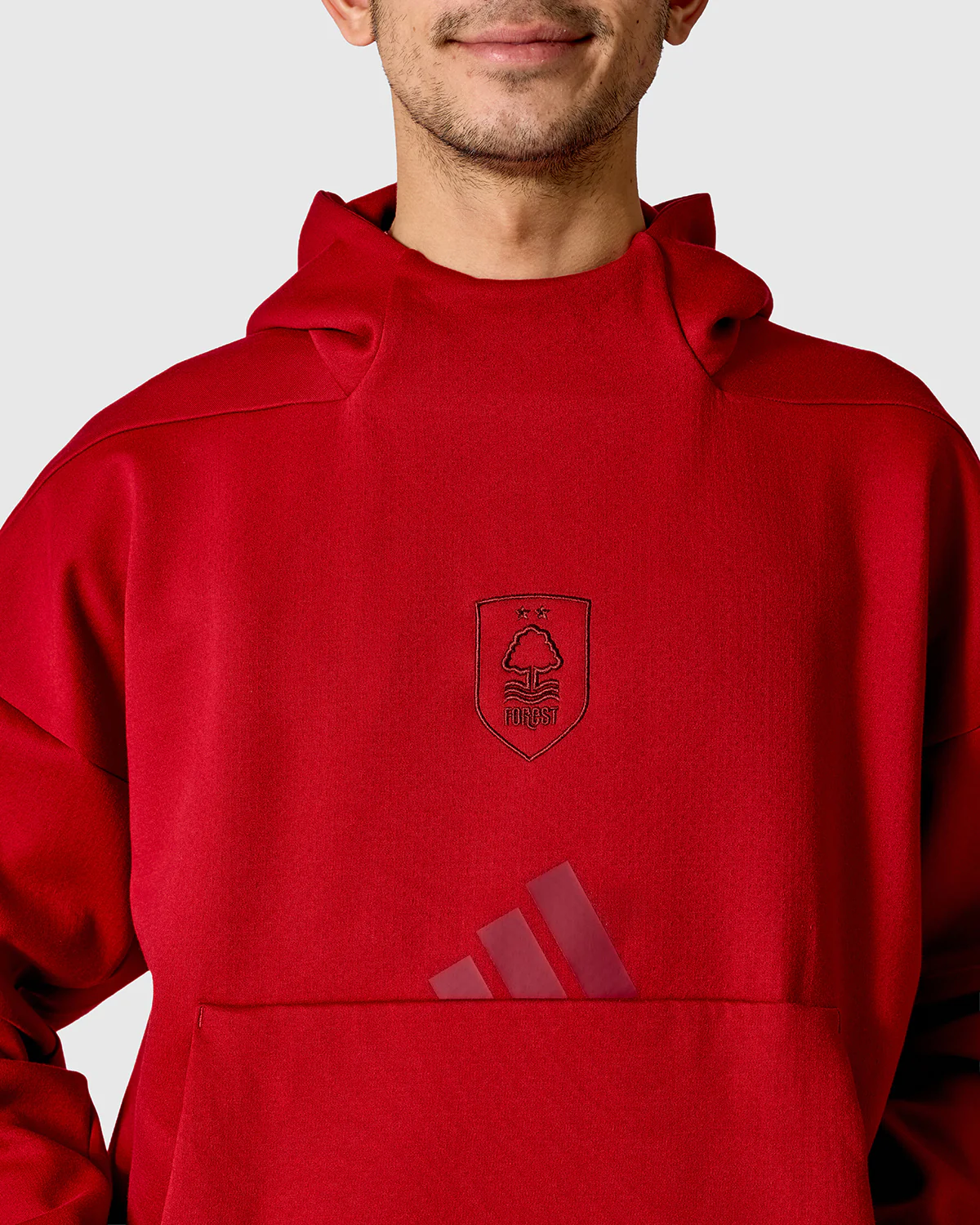 NFFC adidas Maroon ZNE Hoodie - Image 3