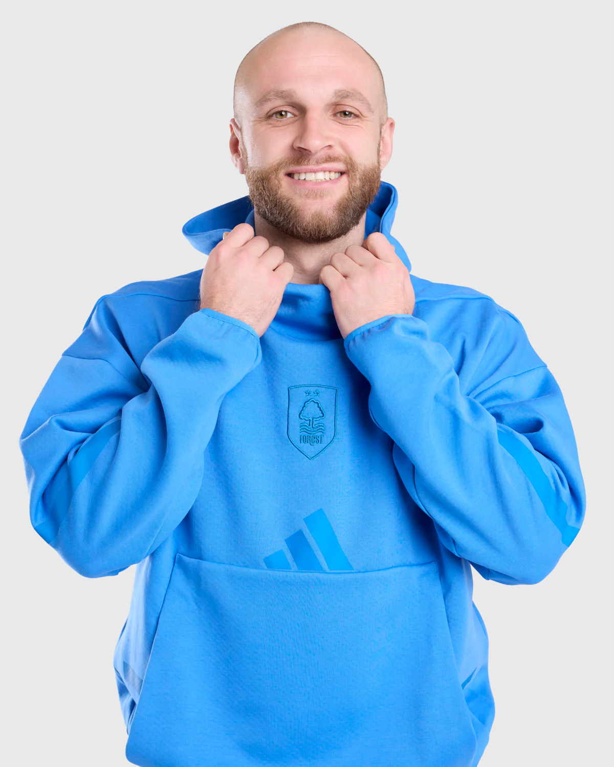NFFC adidas Ray-Blue ZNE Hoodie - Image 3